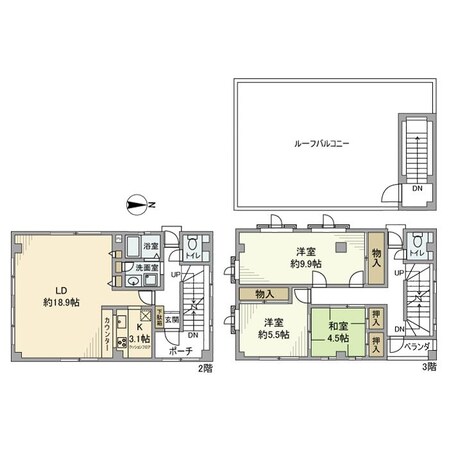 末広戸建の物件間取画像